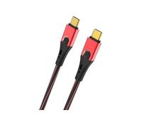 USB 3.0 [1x USB-C mâle - 1x USB-C mâle] 0.50 m rouge/noir contacts dorés USB Evolution CC