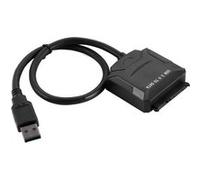 USB 3.0 2.5"/ 3.5 SATA Câble Adaptateur Convertisseur de Disque Dur XCSOURCE Noir