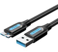 Usb 3.0 A vers Micro-B Vention Copbg 2A 1.5M Black Pvc cable