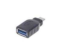 USB 3.0 Adaptateur [1x USB 3.1 mâle type C - 1x USB 3.1 femelle type A] Adapter USB-C Stecker auf USB A Buchse USB 3.1, Gen 1 5 Gbps schwarz