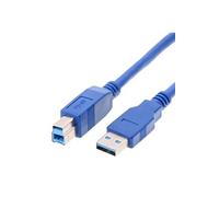 Usb 3.0 cable prise mâle a á prise mâle b, 1,8 m - câble de raccordement, blau, 1,8 meter helos 014682