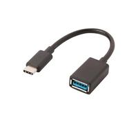 USB 3.0 Cable - Type-C Male - A Female - 0.15 m - Noir