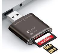 USB 3.0 Card Reader for NM CARD/SD Card Compatible with All Models of Mobile Phones and Laptops (Note: No NM/SD Card) Black