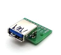 USB 3.0 femelle bosse tourner DIP module plat rev en ligne femelle adaptateur plaque convertisseur conseil