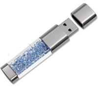 USB 3.0 Flash Drive 64GB 32GB 16GB Crystal USB 3.0 Flash Drive,External Gift for Birthday Gifts,Christmas Gifts,Wedding Gifts (64GB,Sky Blue)