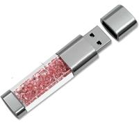 USB 3.0 Flash Drive 64GB 32GB 16GB Crystal USB 3.0 Flash Drive,External Gift for Birthday Gifts,Christmas Gifts,Wedding Gifts (64GB,Pink)
