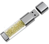 USB 3.0 Flash Drive 64GB 32GB 16GB New Jewellery Crystal USB 3.0 Flash Drive,External Gift for Birthday Gifts,Christmas Gifts,Wedding Gifts (64GB,Yellow)