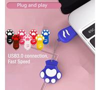 USB 3.0 Flash Drive Cartoon Cat Paw Pen Drive High Speed Real Capacity 16GB Download Storage USB Stick Pendrive.[E55]