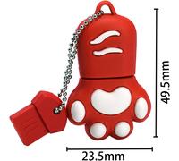 USB 3.0 Flash Drive Cartoon Cat Paw Pen Drive High Speed Real Capacity 32GB Download Storage USB Stick Pendrive.[E56]