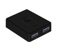 USB 3.0 KVM Switch 1X2/2X1 Switcher Divisor Controlador Compartilhado para Computador PortáTil Impressora Teclado Mouse, D