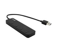 USB 3.0 Metal HUB 4 Port with individual On/Off Switches - Concentrateur (hub) - 4 x SuperSpeed USB 3.0 - de bureau