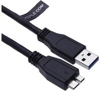 USB 3.0 Micro B Câble Compatible avec WD 500GB 2,5 Pouces Mon livre My Passport Ultra My Cloud, Toshiba HDTB110EK3BA HDTB305EK3AA, Samsung M3 SE-208DB TSBS, S5 S6 Galaxy Note 3/4, Sonnics 0,5 m