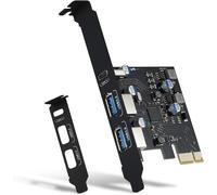 USB 3.0 PCIe Card with Power Delivery 20W,3 Ports (1x Type-C,2X Type-A) Expansion Card for Desktop PC Compatible with Windows and Mac