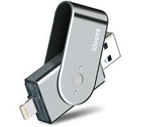 USB 3.0 Pendrive pour iPhone 128 Go certifié MFi ¿ Clé USB pour iPhone et iPad - Extension de l'adaptateur de Stockage Externe pour PC iOS, Mac et Windows