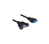 USB 3.0 Pin Header - Câble interne USB vers externe - USB type A (F) pour tête 19 broches USB 3.0 (F) - 50 cm - noir
