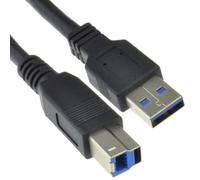 USB 3.0 SuperSpeed Cable Type Plug A to Type B Plug Printer Lead BLACK 1.8m