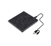 USB 3.0 & Taper C DVD Conduire, CD Enregistreur de Lecture à Grande Vitesse sans Lecteur brûleur, Externe DVD-RW Lecteur d'écrivain Joueur Portable