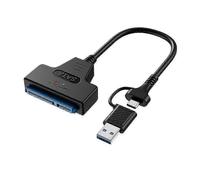 USB 3.0 to 2.5" SATA III Hard Drive Adapter Cable - Fast Data Transfer Converter