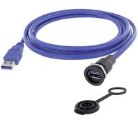 USB 3.0 type A embase femelle de chassis encitech 1310-1015-03 M16 1 pc(s)