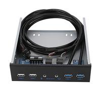 USB 3.0 + USB 2.0 19 broches HD Extension Front Panel 4,8 Gbit/s Superspeed Winxp/2003/Vista Mac Construction en alliage d'aluminium de haute qualité