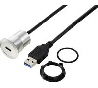 USB 3.1-C ® femelle/USB 3.0 A mâle 1 m câble argent TC-13376308 TRU COMPONENTS Contenu: 1 pc(s)
