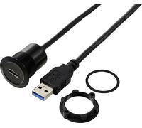 USB 3.1-C ® femelle/USB 3.0 A mâle 1 m câble noir TC-13376312 TRU COMPONENTS Contenu: 1 pc(s)