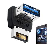 USB 3.1 Convertisseur de Panneau - USB 3.1 à la Carte mère de Type E Convertisseur, connecteur d'angle de 90 degrés avec Transmission Stable | Hommes Femmes garçons Filles Adolescents Jeunes de