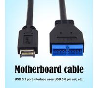 USB 3.1 Panneau avant L'en-Tête USB 3.0 20Pin Câble D'extension pour Carte Mère ASUS Connecteur Fil Cordon Ligne 20cm