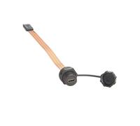 USB 3.1 Type-C Male to Female Extension Cable 10Gbps Flush Panel Mount USB C FPC Ribbon Flat Cable100W for Data Transfer