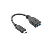 USB 3.1 Type C Male to USB 3.0 Type A Femelle OTG Data Cable for Nokia N1 / Macbook 12, Cable Longueur : about 20cm(Noir)