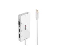 Lindy 43279 station d'accueil USB 3.2 Gen 1 (3.1 Gen 1) Type-C Blanc