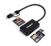 USB 3.2 Type-A et C pour carte mémoire SD et MicroSD