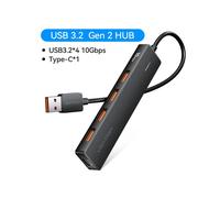 (USB A 4 1) Vention 5 en 1 USB 3.2 HUB 10 Gbit/s Splitter Expansion USB A Type C HUB Adaptateur multiport