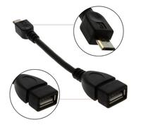 USB A femelle Micro USB OTG 5 Chargeur Câble de données Broche mâle adaptateur hôte