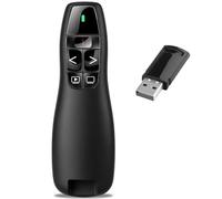 USB A Telecommande Ordinateur pour Powerpoint, Cliqueur USB Présentateur | Télécommande de Présentation Sans Fil, 2.4GHz USB Présentation Cliqueur, Lumière Rouge, pour Windows Mac et OneNote Keynote