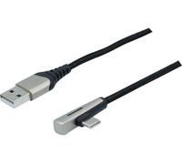 Usb A To Type C Led Braid Cable Angled , Usb 2.0. Pd 60w-2m