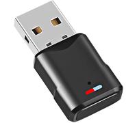 USB Adapter Bluetooth 5.3 for PS5/PS4/PC/Switch Console, Low Latency Audio Dongle Bluetooth 5.3 Flash Drive Adapter USB 3 Mbit/s Transmitter Bluetooth Receiver for Macos/Windows/Headphones/Speakers