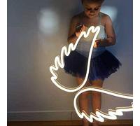 USB aile LED néon mural, néon bouclier veilleuses néon Sign néon lumineux pour fête bar gaming chambre chambre mur déco, anniversaire enfants