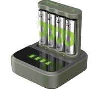 Usb Akkuladegerät B441, 4 Ladeslots, Inkl. Docking Station D451 (Grau