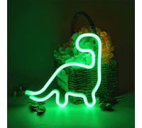 USB alimenté par batterie Dinosaure LED néon mural, néon signe veilleuses néon lumière néon pour fête bar gaming chambre chambre décoration murale, anniversaire enfants