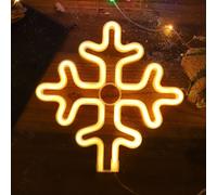 USB Alimenté par piles Flocon de neige LED Néon Applique murale, Néon Signe Veilleuses Néon Lumière néon pour Parti Bar Gaming Chambre Mur Décoration de Noël, Enfants Anniversaire