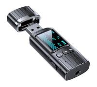 USB Audio Receiver - Led Display Audio Adapter, Portable Usb Sound Card | Adaptateur sans Fil 2-en-1 Transmetteur Audio Receiver, Compact Usb Audio Receiver for PC, Laptop, TV Car Stéréo System