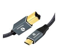 USB B to USB C Printer Cable 5M USB C to USB B Cable for MacBook Pro, MIDI Cable for Yamaha Casio Digital Piano, MIDI Keyboard, DJ Controller