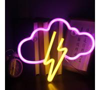USB Battery Powered Flash LED Neon Wall Light, Neon Shield Veilleuses Neon Sign Neon Light Enseignes lumineuses pour Party Bar Gaming Chambre Décoration murale, anniversaire des enfants