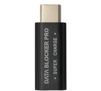 USB Blocker, Data Protection Adapter, Laptop & Phone Charging Guard, Prevents Data Jacking with Secure USB Port Connection for Travel Airports Cafes Public ChargingStation Use, Black