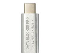 USB Blocker, Data Protection Adapter, Laptop & Phone Charging Guard, Prevents Data Jacking with Secure USB Port Connection for Travel Airports Cafes Public ChargingStation Use, Silver