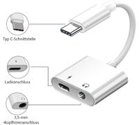 Usb C 2 In 1 Type C Jack To 3.5mm Jack Adapter 60w Pd Quick Charge Usb C Headphone Adapter For Iphone 16 Pro Max Ipad Pro/Mini 6 Galaxy S24 And More