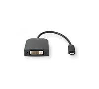 USB-C 3.1 Adapter Cable - Câble USB / DVI - 24 pin USB-C (M) pour DVI-D (F) - USB 3.1 - 20 cm - noir