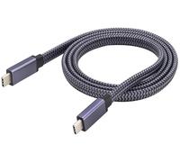 Usb C 3.1 Femelle À Femelle Montage Sur Panneau Câble Fileté 4K Et 60Hz 10Gbit/S,Prise En Charge De La Charge,Des Données,Audio,Vidéo Câble Compatible Samsung Macbook(1M/3Pied)