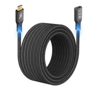 USB C 3.2 d'extension Câble 20Gbps, USBC 3.2 Gen2 Type-c Male to Female Extender Cable Ultra HD 4K@60Hz 240W Charging 20Gbps Data Transfer Compatible with External SSD eGPU (Extension 20G 240W 3M)
